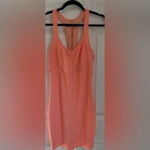 Just Me Orange Sleeveless Dress